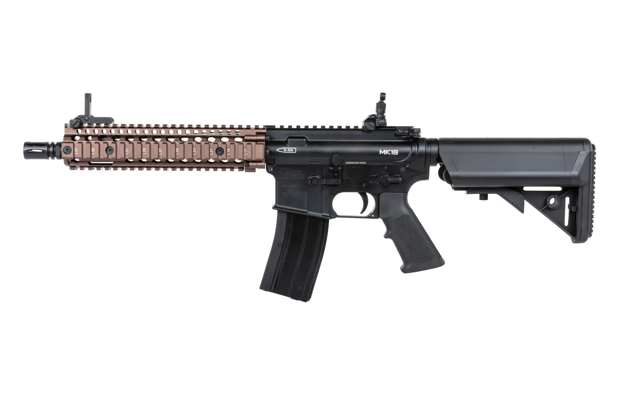 Golden Eagle Daniel Defense MK18 MC6593MT GBB FDE Two Tone airsoft