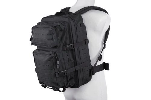 Laser-Cut medium patrol backpack - black