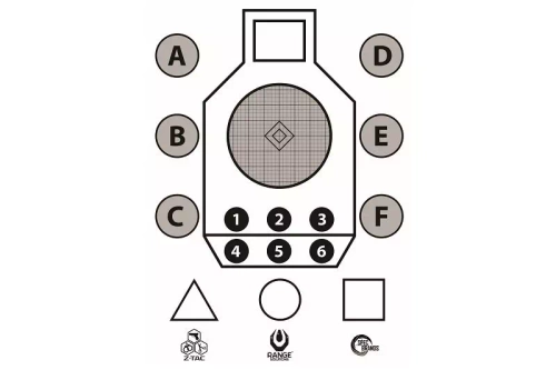 Tarcza strzelecka Aim Small - 50 szt.