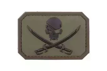 Parche Calavera pirata PVC - Bosque