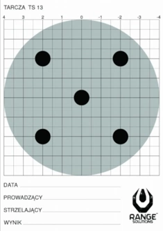 Tarcza strzelecka Range Solutions TS-13 - 100 sztuk