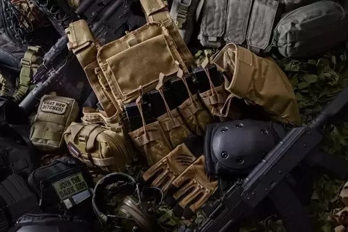 Lekka kamizelka taktyczna Laser-Cut - tan
