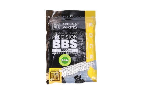 airsoft 0.36g Specna Arms EDGE ULTRA™ BIO bolas de precisión 1000 piezas Blanco