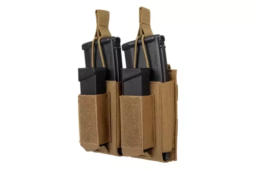 Portapouch multiusos doble - Marrón coyote