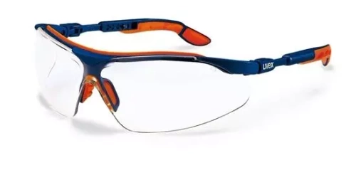 Gafas I-vo - marcos transparentes, azul-naranja