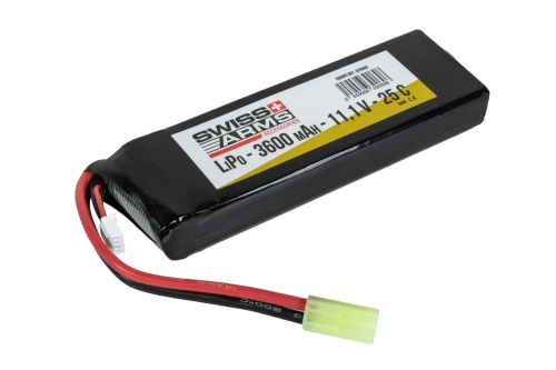 Swiss Arms 3600 mAh Li-Po baterie 25 C 11,1 V Mini Tamiya