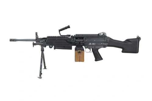 FN Herstal M249 MK2 Twin Motor EDGE Karabin maszynowy AEG - Czarny