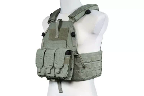 Gilet tactique type 94K Plate carrier M4 - Vert feuillage