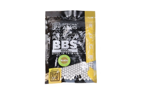 airsoft 0.43g Specna Arms EDGE ULTRA™ BIO bolas de precisión 1000 piezas Blanco