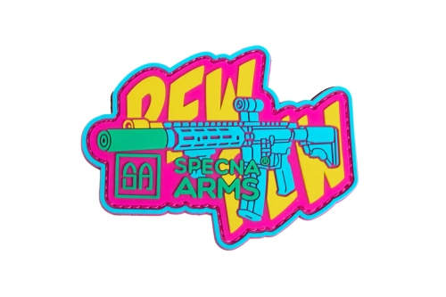 Naszywka Specna Arms Pew Pew Tęczowa