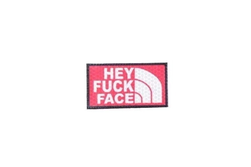 IR patch - Hey Fuck Face - red