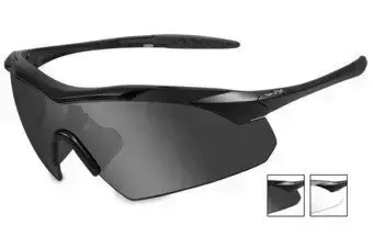 Wiley X® Vapor Grey/Clear - Gafas con montura negra