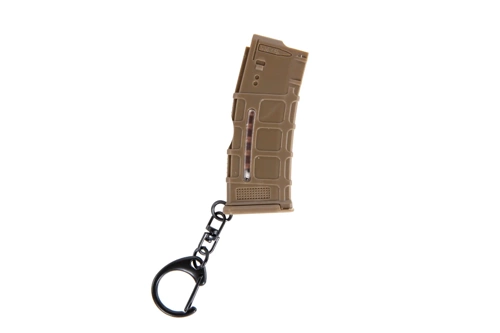 Wosport sleutelhanger in de vorm van een magazijn voor M4/M16 Tan
