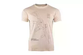 T-shirt Specna Arms - Your Way Of Airsoft 01 - tan