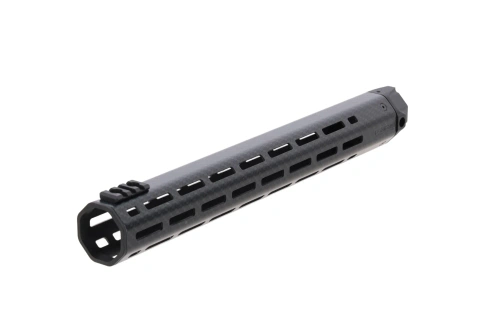 King Arms x Lancer Systems 15'' LCH M-LOK montážní lišta pro repliky M4/M16 Faux Carbon Fiber