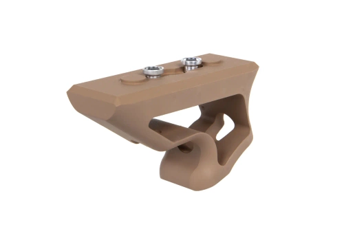 Poignée courte à angle CNC sur Keymod Tan