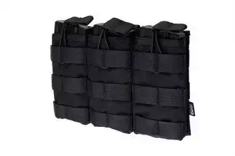 Triple Open I Pouch for AK/M4/G36 Magazines - Black