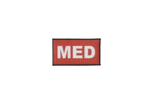 IR patch - MED - white/red