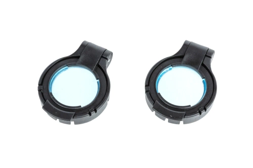 Set of two JJ Airsoft transparent flip-up covers for the ZV-1 red dot sight