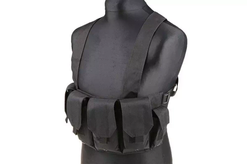 Gilet tactique type Chest rig - noir