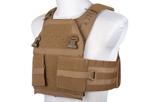 Wosport VE-97 Plaatdrager Tactisch Vest Coyote Bruin