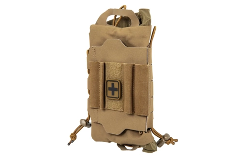 Trousse de secours tactique déchirable avec velcro Wosport Coyote Brown