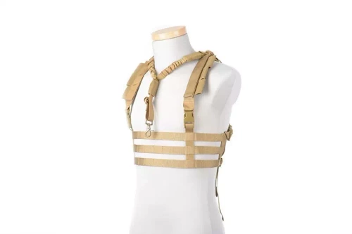 Low Profile Chest Rig Tactical Vest - Tan