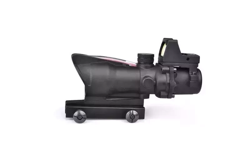 Lunette De Visée ACEXIER 4x32 ACOG - Optique Tactique Fibre Optique Rouge Vert Bleu Pour Airsoft Et Chasse