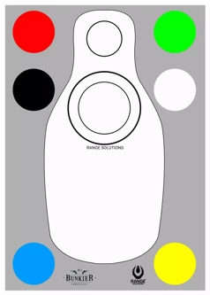 Escudos de tiro Bulinek - 50 unidades.