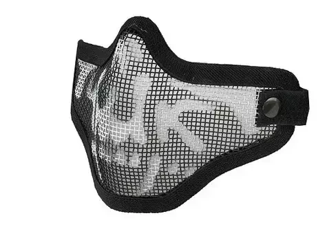 Stalker masker met schedel - Zwart