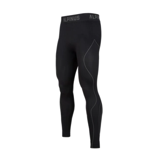 Men's Alpinus Active Base Layer thermal trousers Black Grey