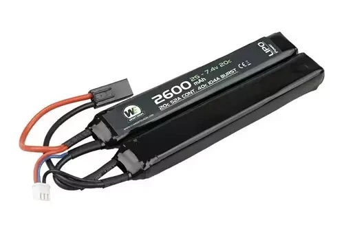 Akumulator LiPo 2600mAh 7.4V 20C - dwudzielny