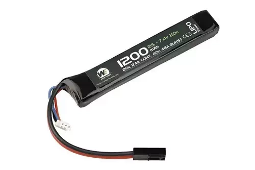 Akumulator LiPo 1200mAh 7.4V 20C - stick