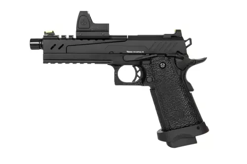 Hi-Capa 5.1 Split Side Pistol Replica - Black (with BDS Sight)