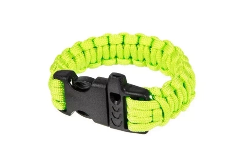 Bracelet de survie (fastex) - vert lime