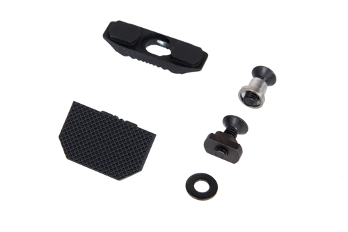 Adjustable universal Thumb Rest TMRS V2 on KeyMod/M-LOK Black