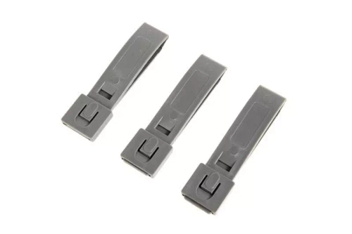 Set of Three 3 Polymer Buckles - Foliage Green"