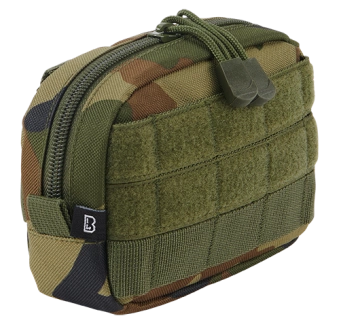 Brandit compact utility pouch with Velcro panel 8048 Woodland