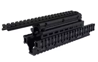 RIS Quad Rail para escopetas Saiga 12 - negro
