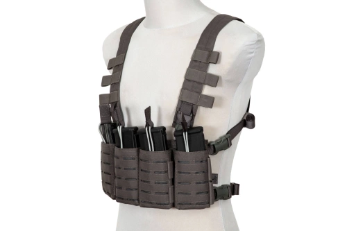Gilet tactique Apache Chest rig - gris