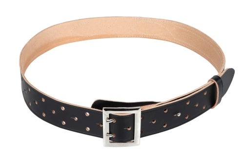 HADA Military Men's Belt Officer Ruby Black