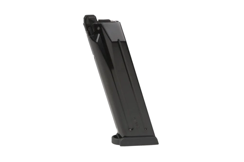 22rnds. real-cap gas magazine for H&K VP9 handgun type replicas - black
