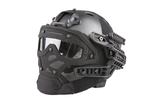 FAST PJ G4 System replica helmet with face shield - noir