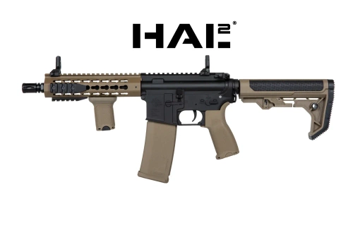 Replika karabinka SA-E08 EDGE™ Light Ops Stock HAL² ™ Half-Tan
