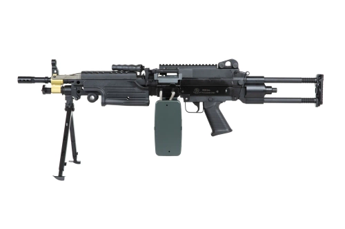 airsoft A&amp;K Cybergun M249 PARA mitrailleuse Noir (OUTLET)