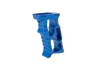 M-LOK/KEYMOD Aluminum Angled Forward Grip - Blue