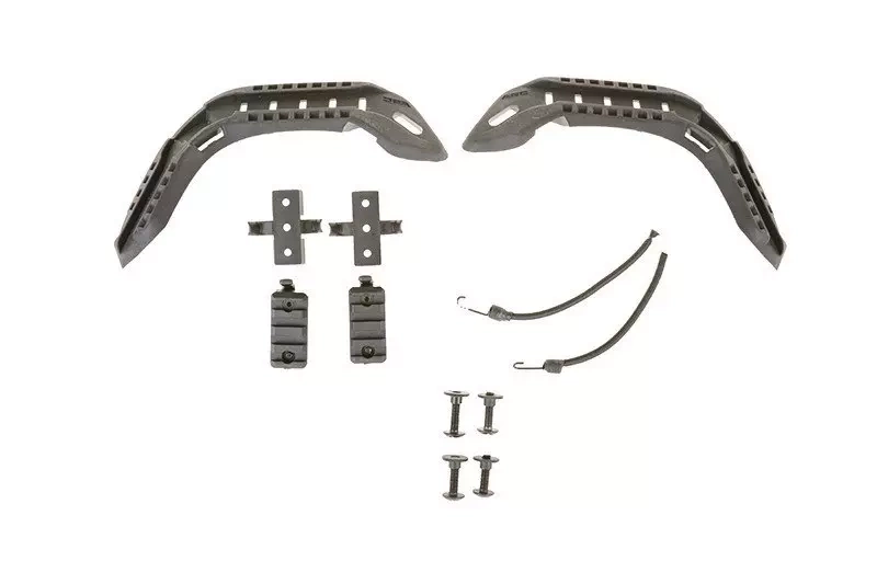 Mich Rails A Set of Mounting Rails for MICH 2000 Helmets – Black | Gunfire.com
