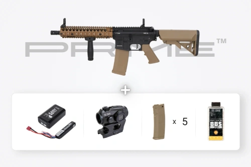 Airsoft Starter Set – MK18 SA-P19 PRIME BLDC (Daniel Defense) – Chaos Bronze