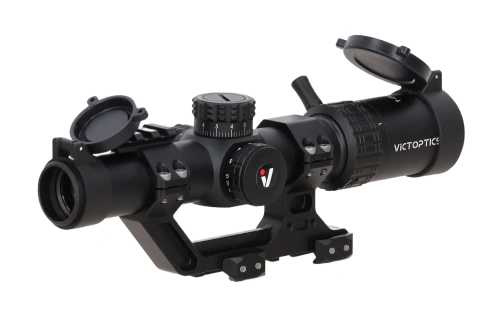 Visor VictOptics S6 1-6x24 LPVO SFP con montura Picatinny AR de una sola pieza (Extreme High)