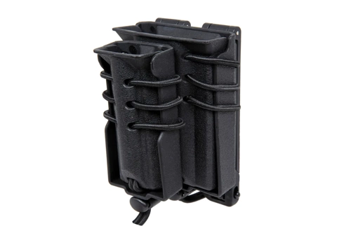 Carrier for 2 M4/M16 and 9mm magazines Wosport Urban Assault Quick Pull Black